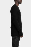 Twisted wool knitted sweater