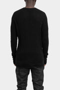 Twisted wool knitted sweater