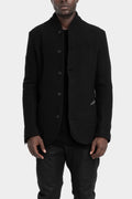 Buttoned up wool blend jacket