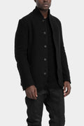 Buttoned up wool blend jacket