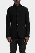 Buttoned up wool blend jacket
