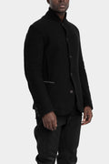 Buttoned up wool blend jacket