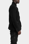 Buttoned up wool blend jacket