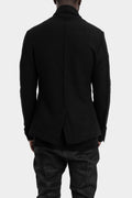 Buttoned up wool blend jacket