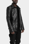 Samoke | AW25 - Wool lined buffalo leather zip jacket, ZIP-JKT-0325
