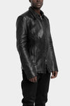 Samoke | AW25 - Wool lined buffalo leather zip jacket, ZIP-JKT-0325