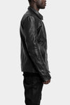 Samoke | AW25 - Wool lined buffalo leather zip jacket, ZIP-JKT-0325