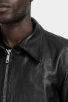 Samoke | AW25 - Wool lined buffalo leather zip jacket, ZIP-JKT-0325