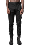 Cotton stretch twill slim pants