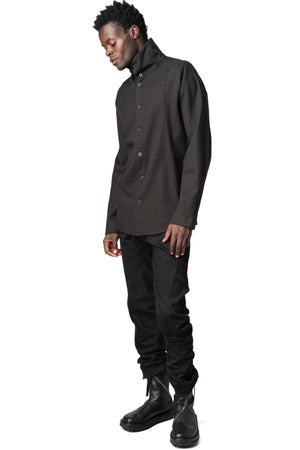 LEB Leon Emanuel Blanck | AW26 - Heavy lyocell twill high collar shirt, K03-HCS-HLT