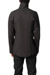 Heavy lyocell twill high collar shirt