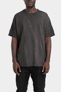 Cold dyed cotton Tee, Anthracite dissolve