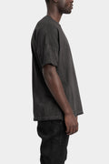 Cold dyed cotton Tee, Anthracite dissolve