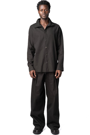 LEB Leon Emanuel Blanck | AW26 - Heavy lyocell twill high collar shirt, K03-HCS-HLT