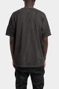 Cold dyed cotton Tee, Anthracite dissolve