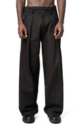Cotton canvas fold pants