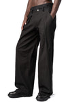 Cotton canvas fold pants