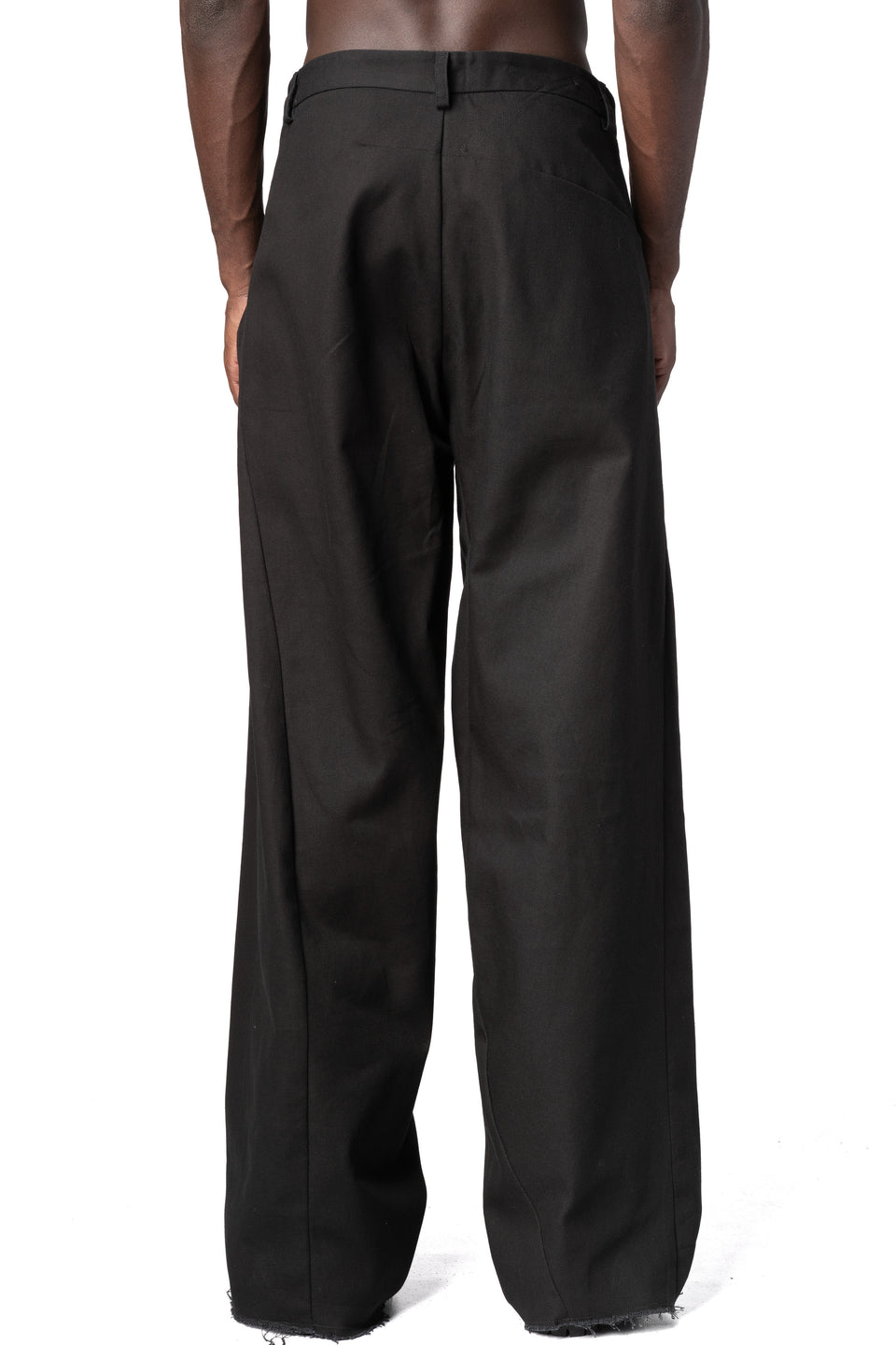 Cotton canvas fold pants