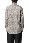Graphic print cotton shirt, Black