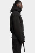Short padded hooded jacket