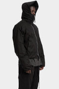 Short padded hooded jacket
