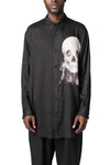 Printed cellulose PT shirt, Black