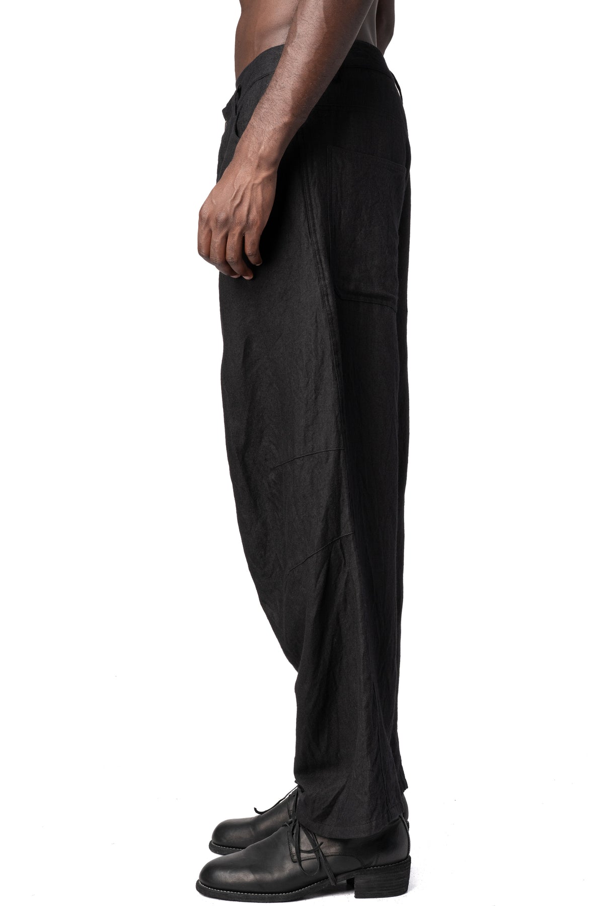 Forme D'Expression | AW26 - Baggy 5 pocket skewed wool linen pant UP041