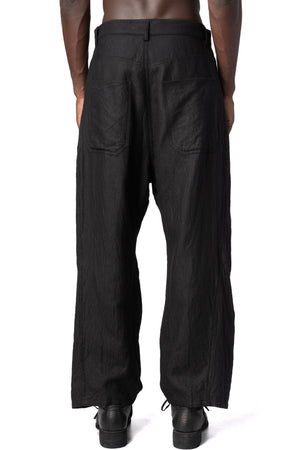 Forme D'Expression | AW26 - Baggy 5 pocket skewed wool linen pant UP041