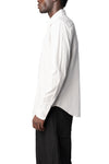 Slim sutured cotton shirt, Off White