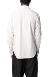 Slim sutured cotton shirt, Off White