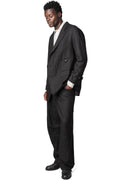 Semi double breasted wool linen car coat