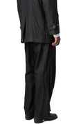 Semi double breasted wool linen car coat