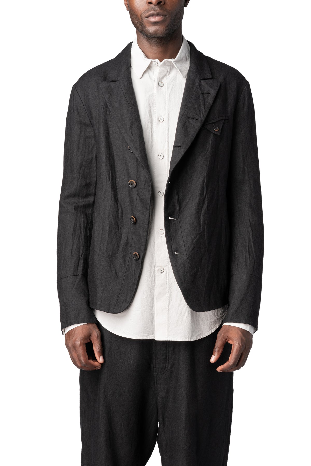 Forme D'Expression | AW26 - Cropped wool linen mess jacket, UG073