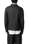 Cropped wool linen mess jacket