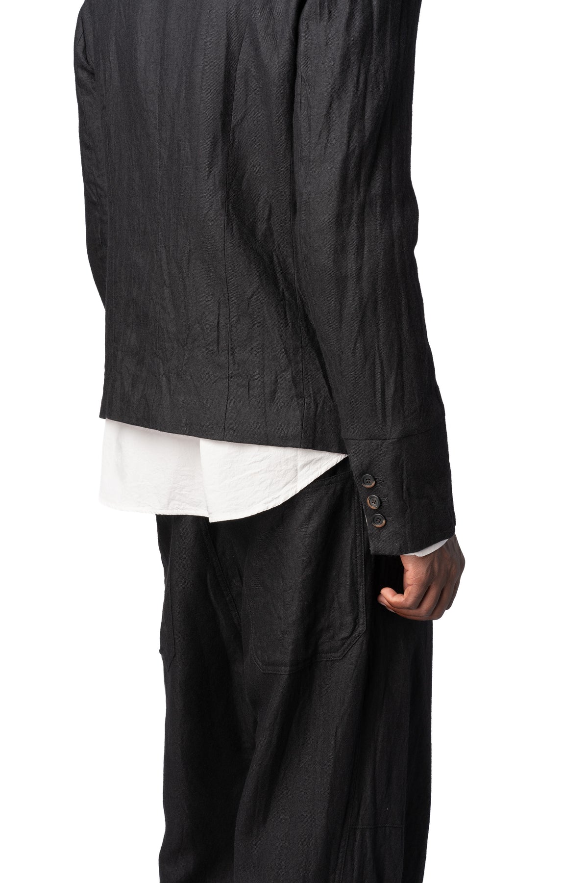 Forme D'Expression | AW26 - Cropped wool linen mess jacket, UG073