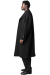 High neck wool cashmere overcoat