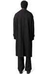 High neck wool cashmere overcoat