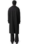 High neck wool cashmere overcoat