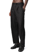 Baggy casual wool linen pants