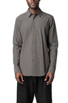 Slim sutured cotton shirt, Carbon