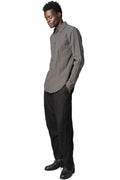 Baggy casual wool linen pants