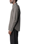 Slim sutured cotton shirt, Carbon