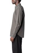 Slim sutured cotton shirt, Carbon