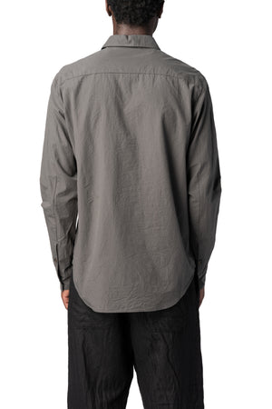 Forme D'Expression | AW26 - Slim sutured cotton shirt, Carbon US038
