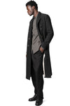 Slim sutured cotton shirt, Carbon