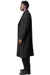 Double breasted wool cashmere chester coat, Anthracite