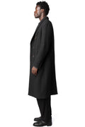 Double breasted wool cashmere chester coat, Anthracite