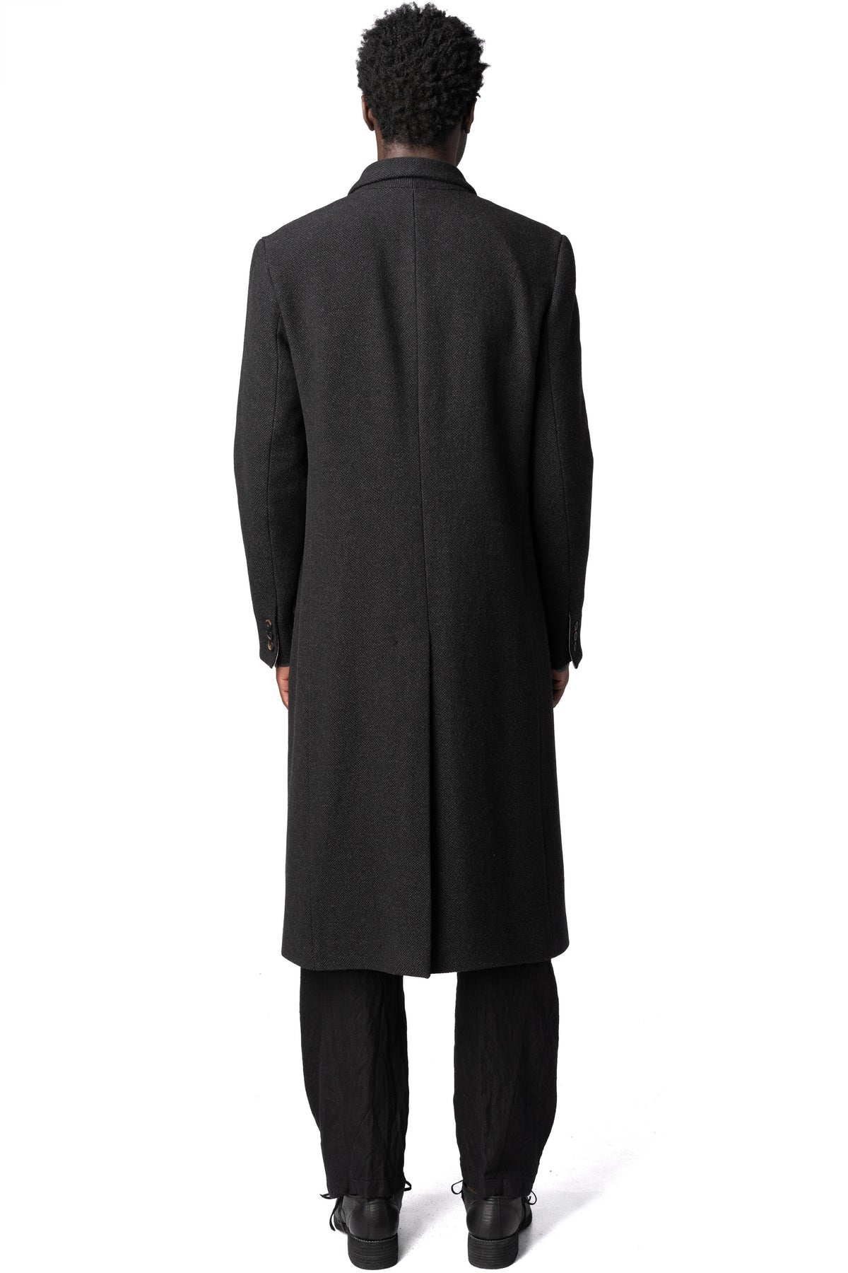 Forme D'Expression | AW26 - Double breasted wool cashmere chester coat, Anthracite UC031