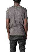 Panelled crew neck cotton t-shirt, Antra Wash
