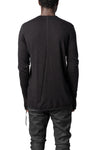 Fine gauge light wool crew neck sweater